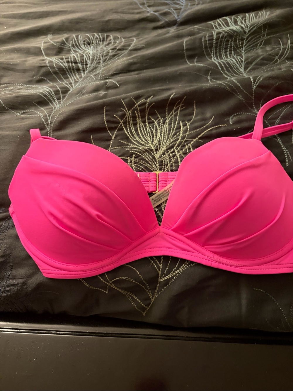 Victoria's Secret Hot Pink Lightly Padded Bikini Top Size 36C